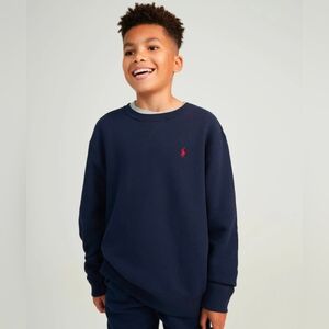 Polo Ralph Lauren Navy Crewneck Sweatshirt Boys 18-20 XL Preppy Casual School